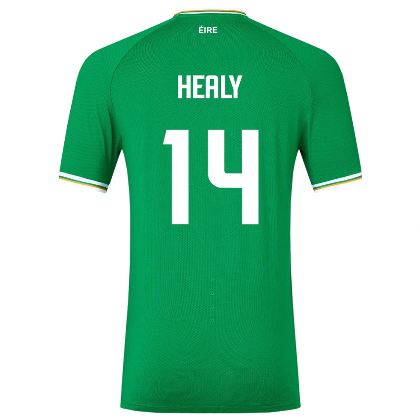 Mujer Camiseta Irlanda Freya Healy #14 Verde 1ª Equipación 24-26 La Camisa