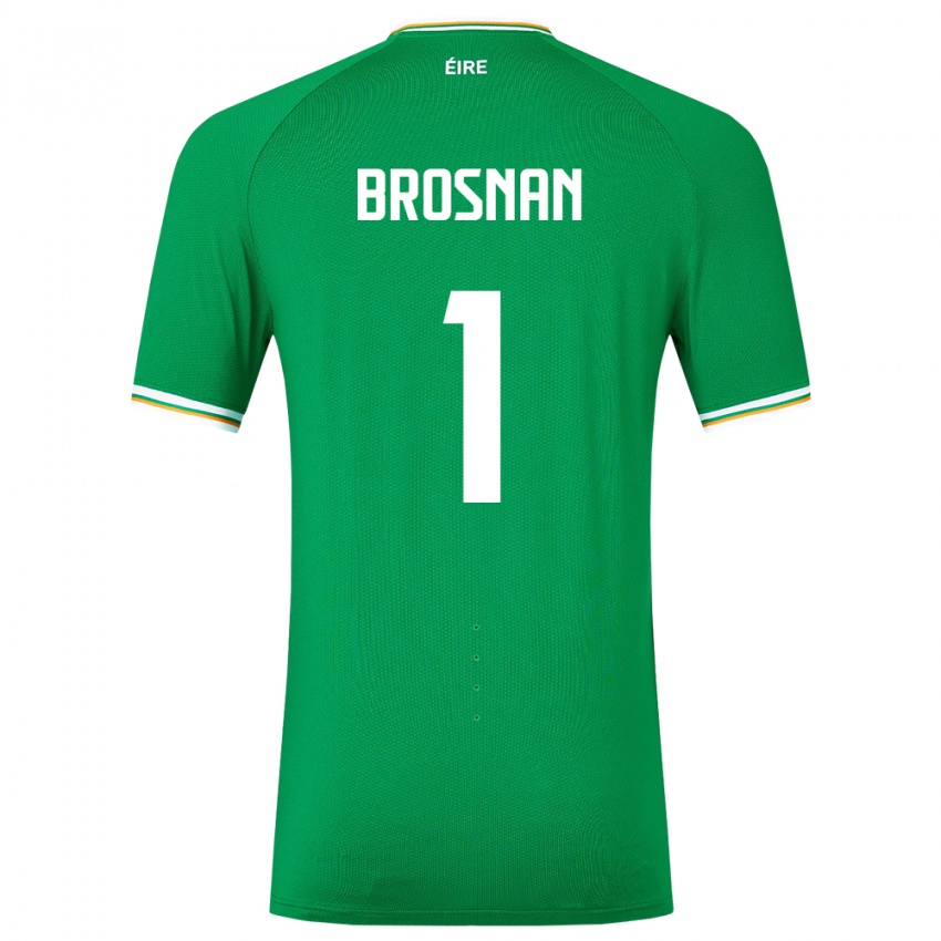 Mujer Camiseta Irlanda Courtney Brosnan #1 Verde 1ª Equipación 24-26 La Camisa