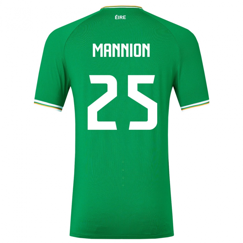 Mujer Camiseta Irlanda Aoife Mannion #25 Verde 1ª Equipación 24-26 La Camisa