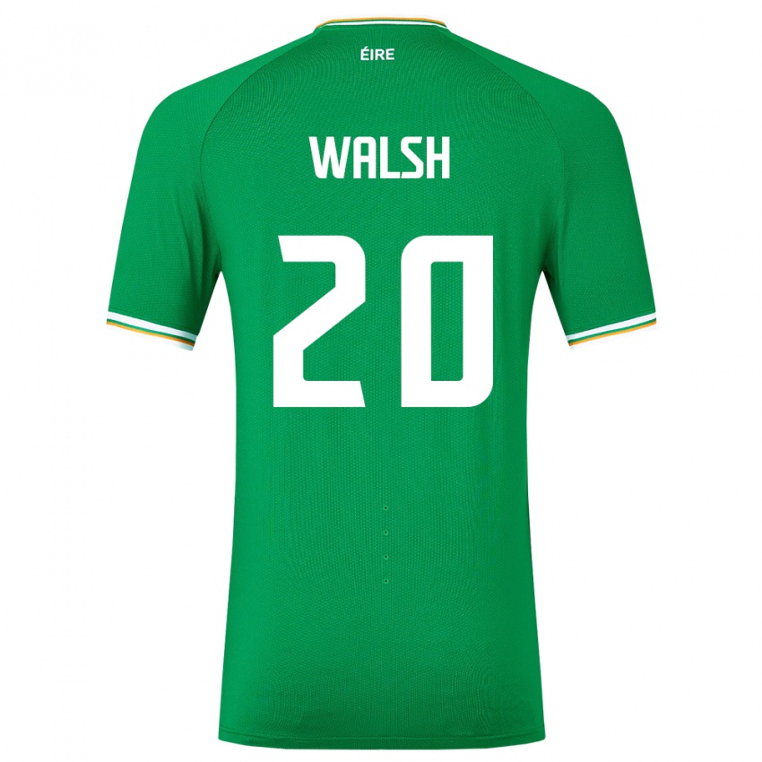 Mujer Camiseta Irlanda Claire Walsh #20 Verde 1ª Equipación 24-26 La Camisa