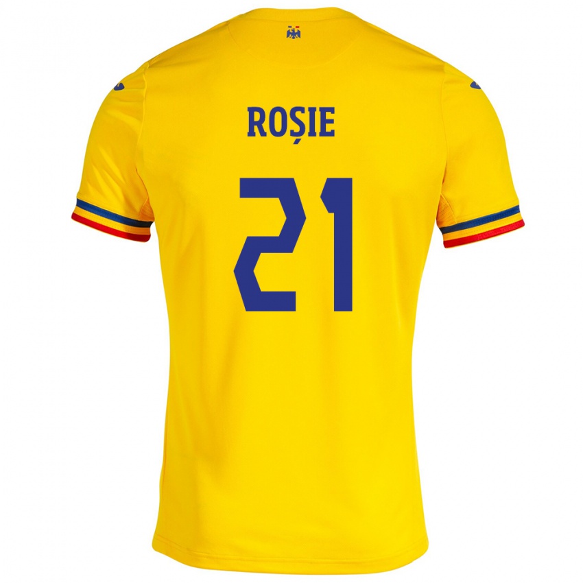 Mujer Camiseta Rumania Genoveva Roșie #21 Amarillo 1ª Equipación 24-26 La Camisa