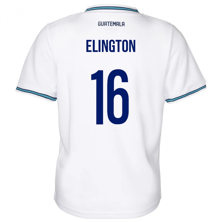 Mujer Camiseta Guatemala Elvi Elington #16 Blanco 1ª Equipación 24-26 La Camisa