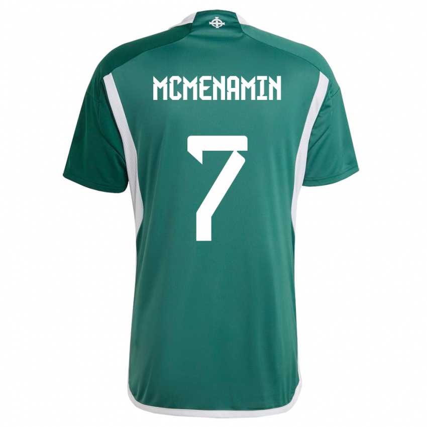 Mujer Camiseta Irlanda Del Norte Conor Mcmenamin #7 Verde 1ª Equipación 24-26 La Camisa