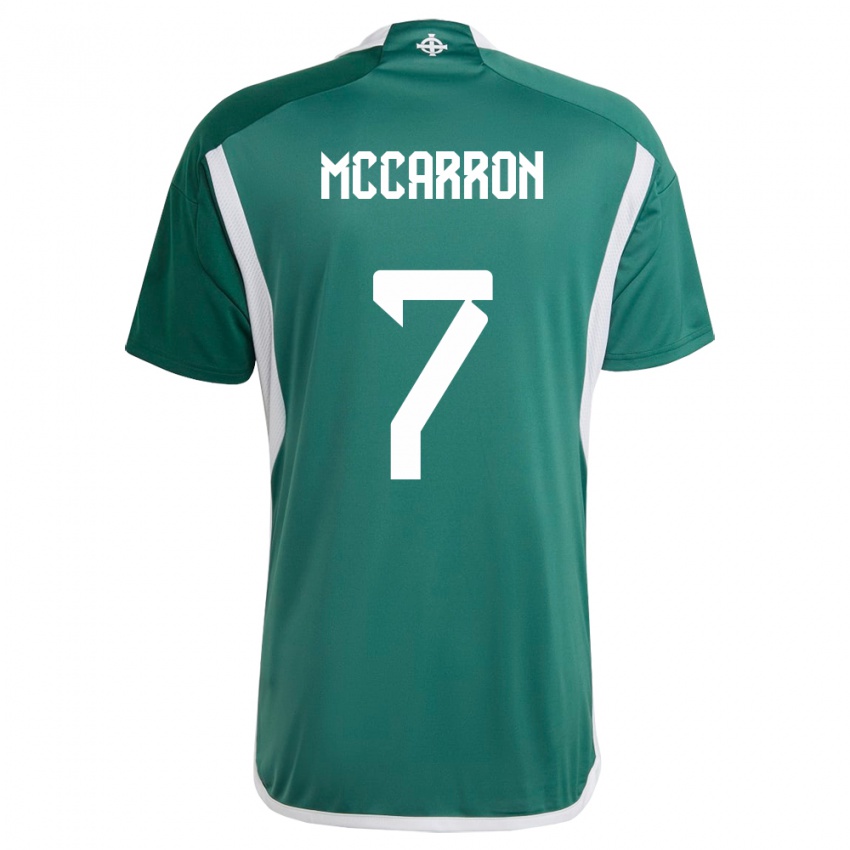 Mujer Camiseta Irlanda Del Norte Chloe Mccarron #7 Verde 1ª Equipación 24-26 La Camisa