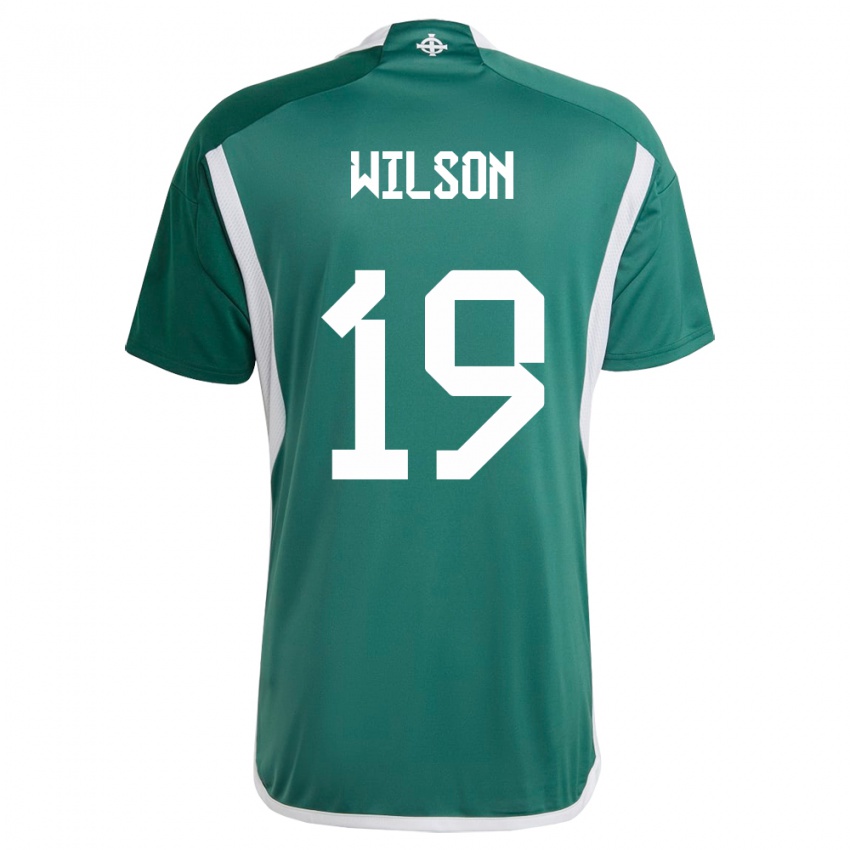 Mujer Camiseta Irlanda Del Norte Emily Wilson #19 Verde 1ª Equipación 24-26 La Camisa
