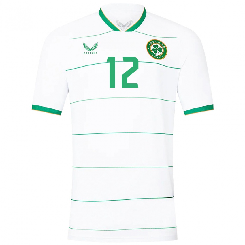 Mujer Camiseta Irlanda Tyler Toland #12 Blanco 2ª Equipación 24-26 La Camisa