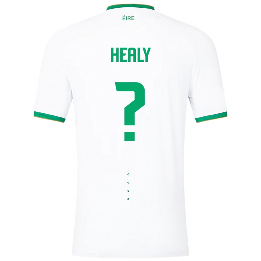 Mujer Camiseta Irlanda Matthew Healy #0 Blanco 2ª Equipación 24-26 La Camisa