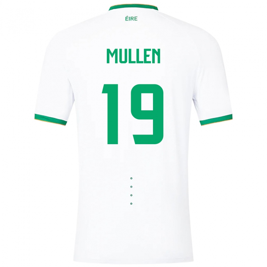 Mujer Camiseta Irlanda Senan Mullen #19 Blanco 2ª Equipación 24-26 La Camisa