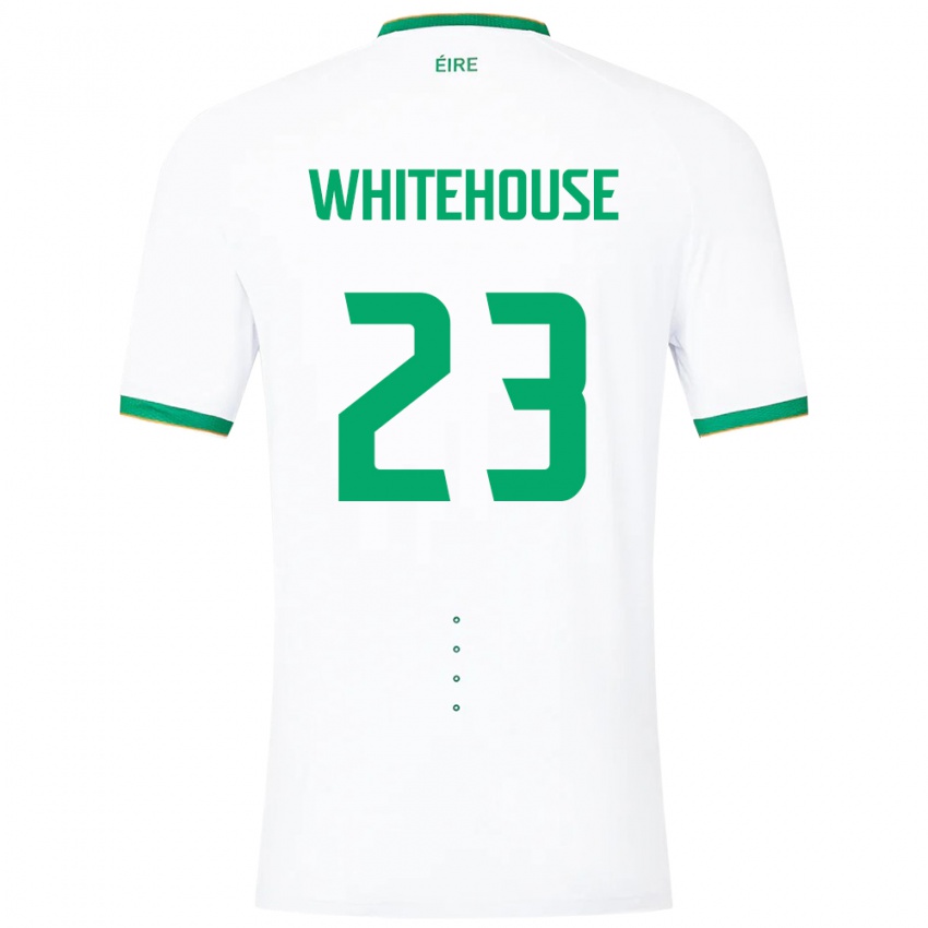 Mujer Camiseta Irlanda Sophie Whitehouse #23 Blanco 2ª Equipación 24-26 La Camisa