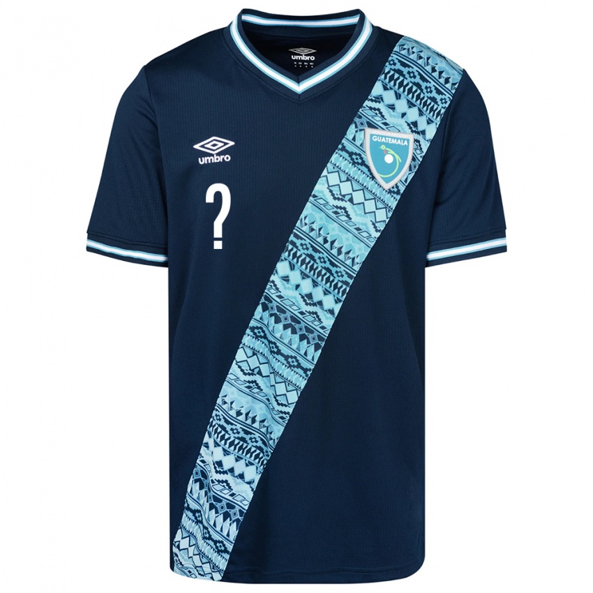Mujer Camiseta Guatemala Samuel Camacho #0 Azul 2ª Equipación 24-26 La Camisa