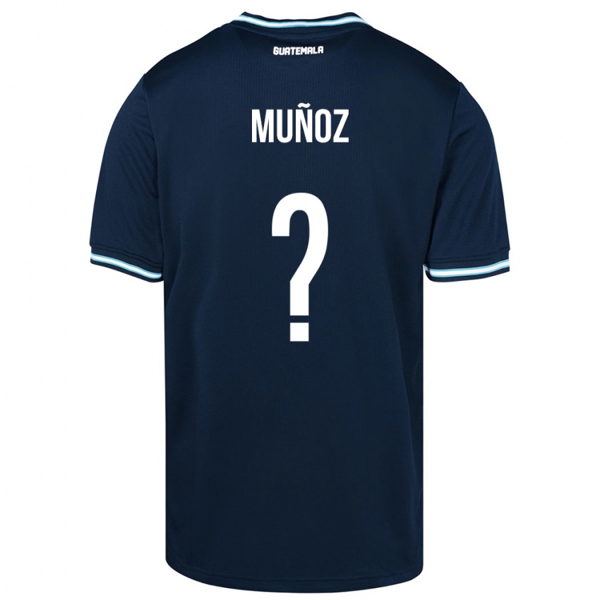 Mujer Camiseta Guatemala Rudy Muñoz #0 Azul 2ª Equipación 24-26 La Camisa