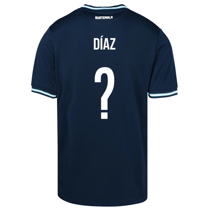 Mujer Camiseta Guatemala Hendryck Díaz #0 Azul 2ª Equipación 24-26 La Camisa