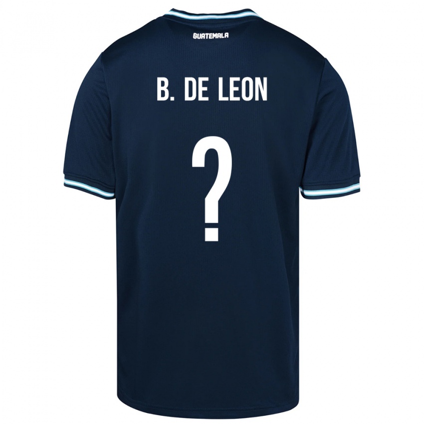 Mujer Camiseta Guatemala Brandon De Leon #0 Azul 2ª Equipación 24-26 La Camisa