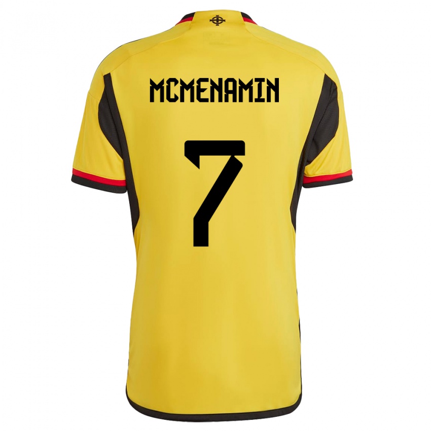 Mujer Camiseta Irlanda Del Norte Conor Mcmenamin #7 Blanco 2ª Equipación 24-26 La Camisa