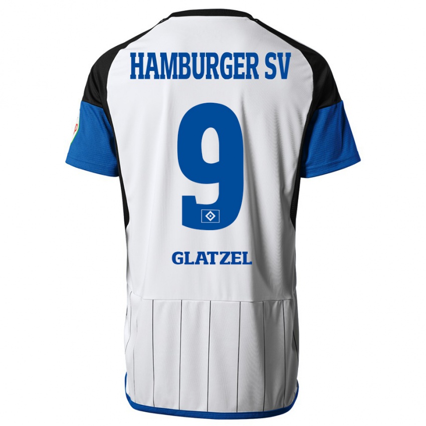 Niño Camiseta Robert Glatzel #9 Blanco 1ª Equipación 2023/24 La Camisa