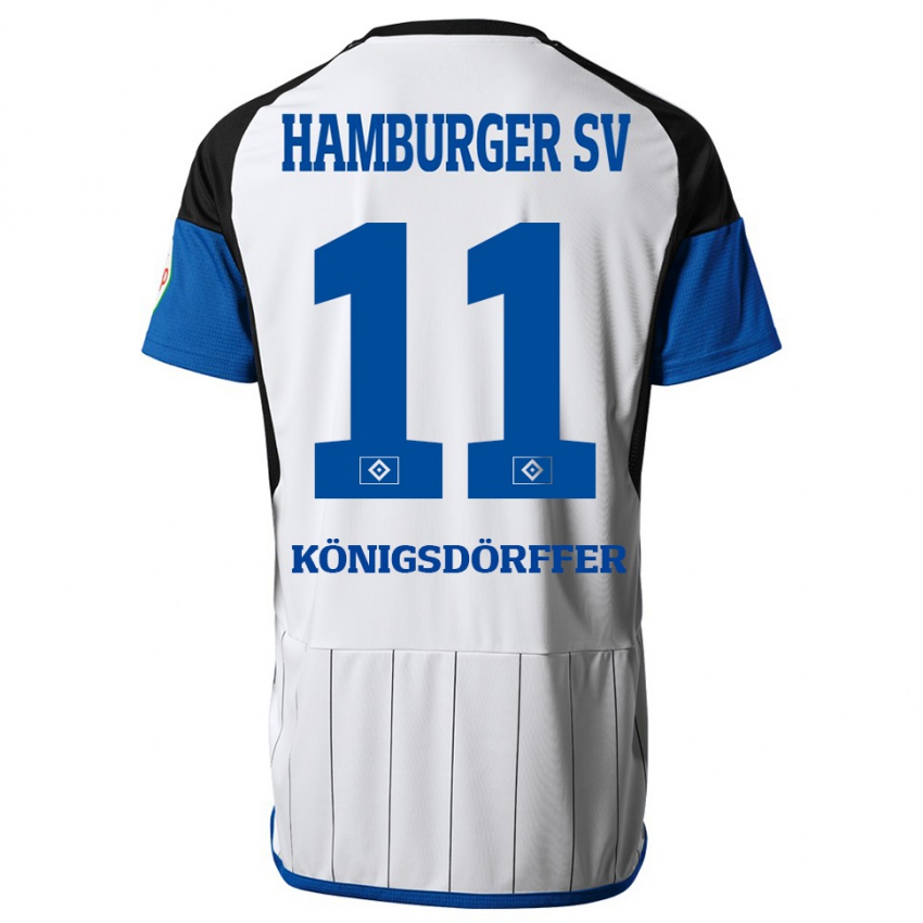 Niño Camiseta Ransford Königsdörffer #11 Blanco 1ª Equipación 2023/24 La Camisa