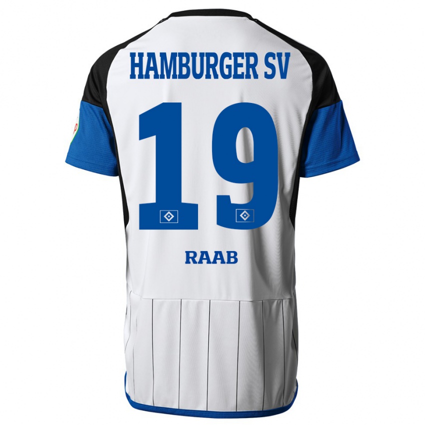 Niño Camiseta Matheo Raab #19 Blanco 1ª Equipación 2023/24 La Camisa