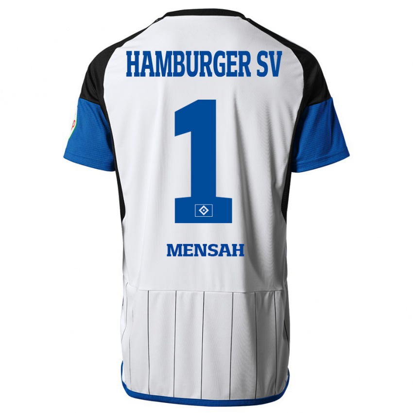 Niño Camiseta Steven Mensah #1 Blanco 1ª Equipación 2023/24 La Camisa