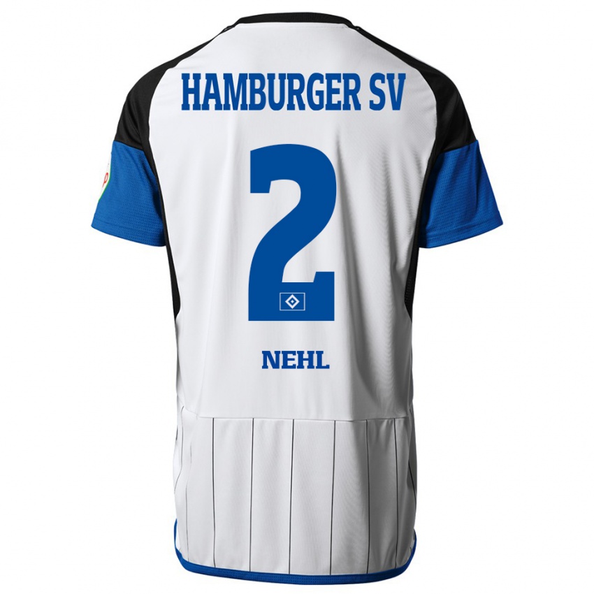 Niño Camiseta Julius Nehl #2 Blanco 1ª Equipación 2023/24 La Camisa