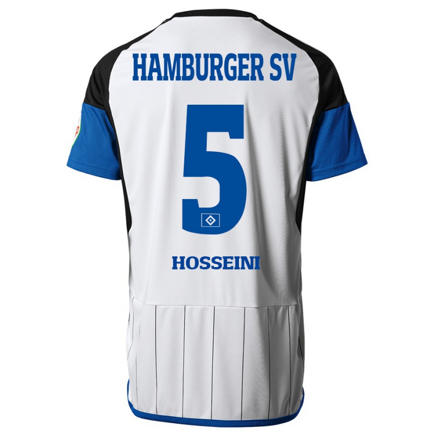 Niño Camiseta Reza Hosseini #5 Blanco 1ª Equipación 2023/24 La Camisa