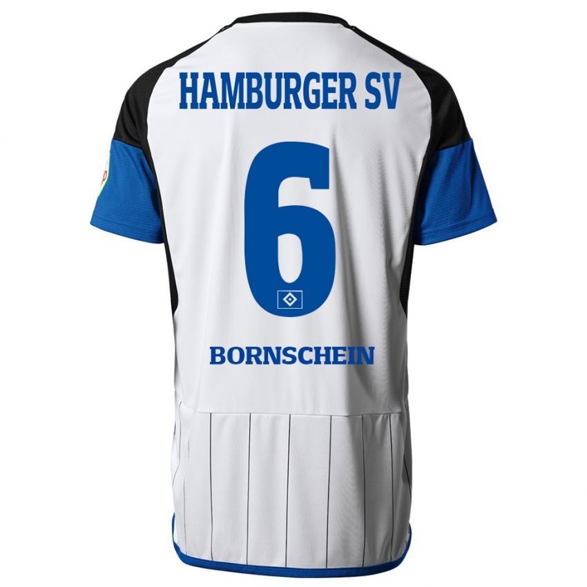 Niño Camiseta Lukas Bornschein #6 Blanco 1ª Equipación 2023/24 La Camisa