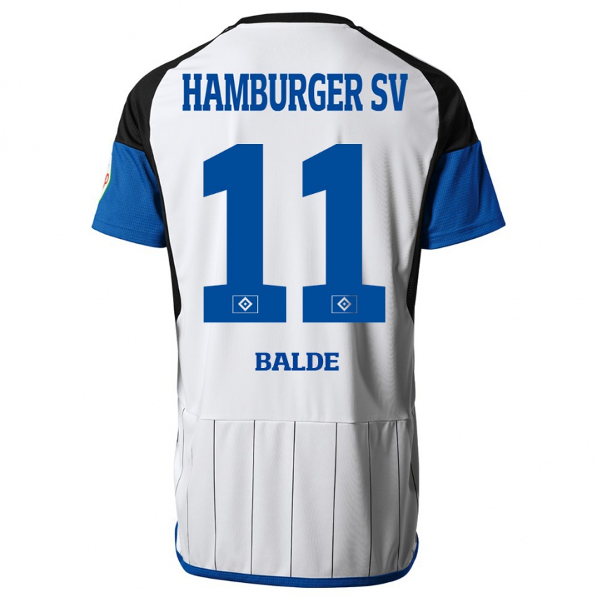 Niño Camiseta Fabio Baldé #11 Blanco 1ª Equipación 2023/24 La Camisa