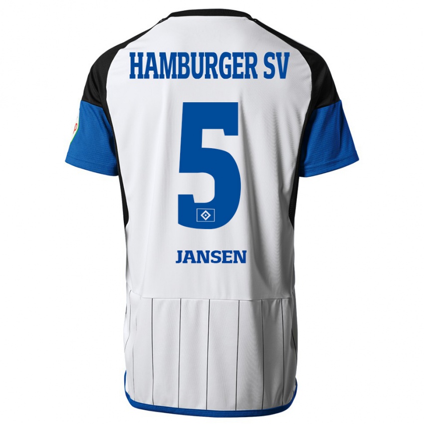 Niño Camiseta Marcell Jansen #5 Blanco 1ª Equipación 2023/24 La Camisa