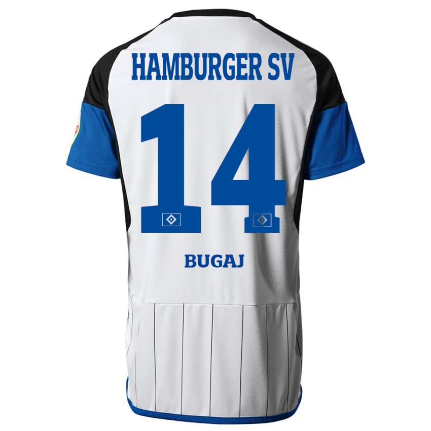 Niño Camiseta Jan-Luca Bugaj #14 Blanco 1ª Equipación 2023/24 La Camisa