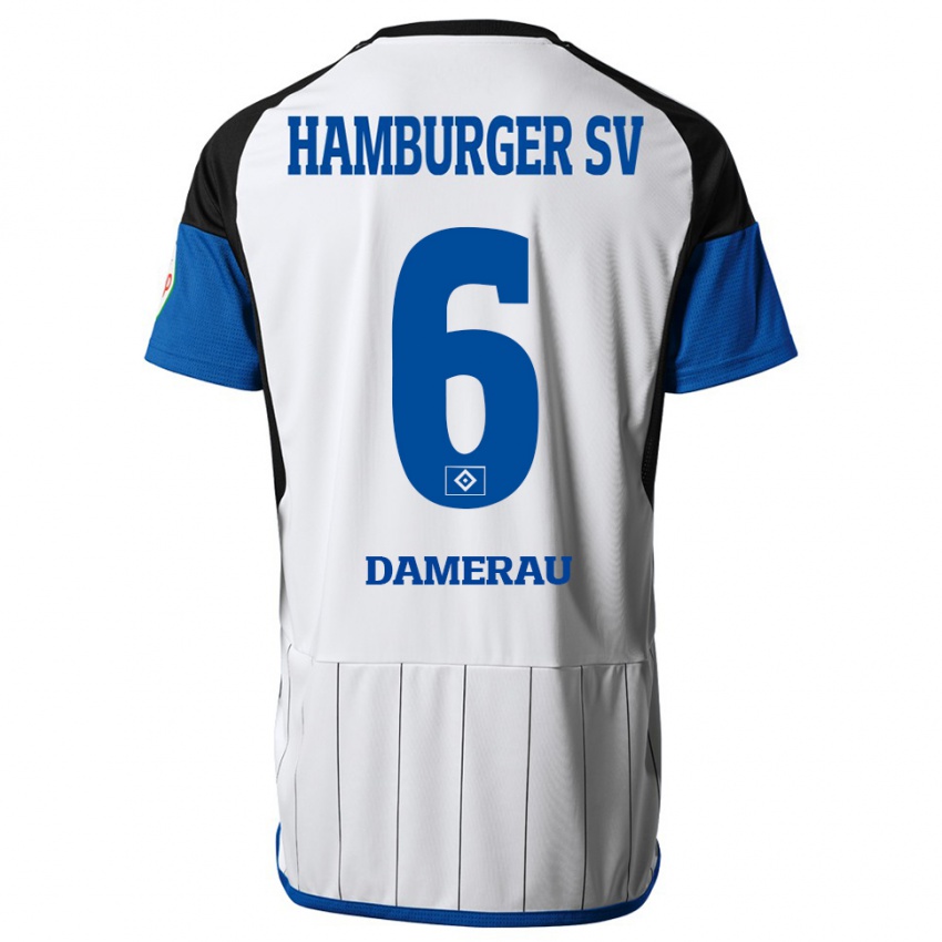 Niño Camiseta Alexander Werner Damerau #6 Blanco 1ª Equipación 2023/24 La Camisa