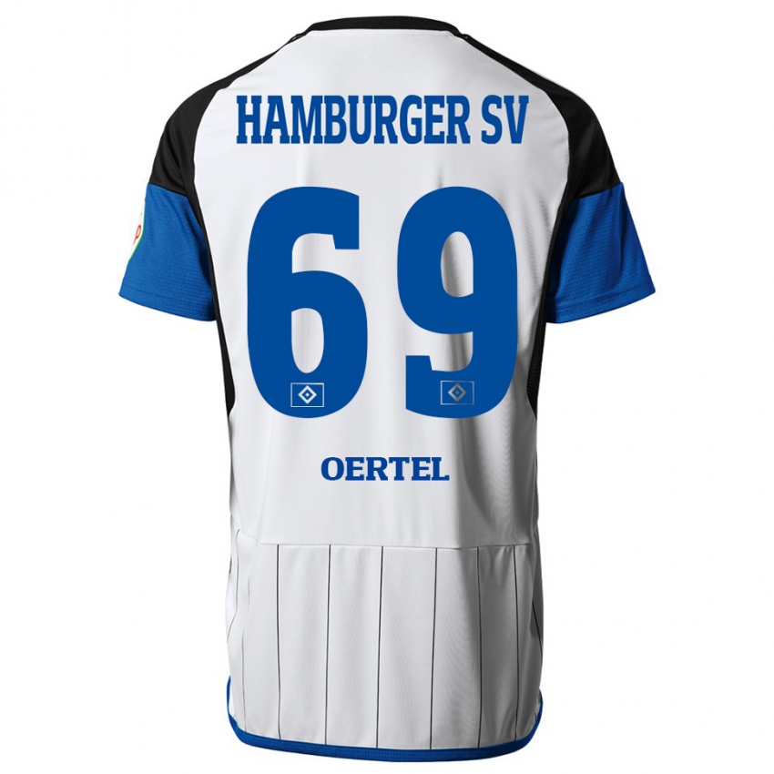 Niño Camiseta Jan Oertel #69 Blanco 1ª Equipación 2023/24 La Camisa