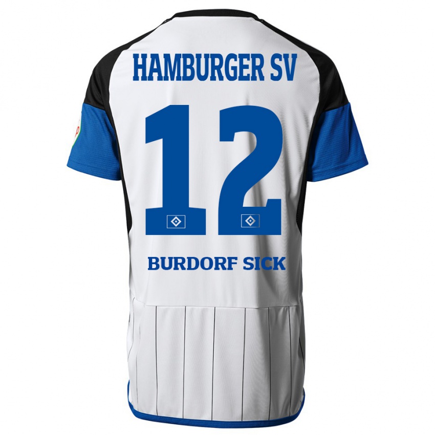 Niño Camiseta Emma Burdorf-Sick #12 Blanco 1ª Equipación 2023/24 La Camisa