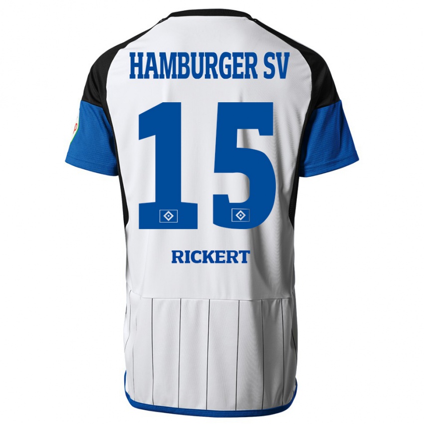 Niño Camiseta Manja Rickert #15 Blanco 1ª Equipación 2023/24 La Camisa