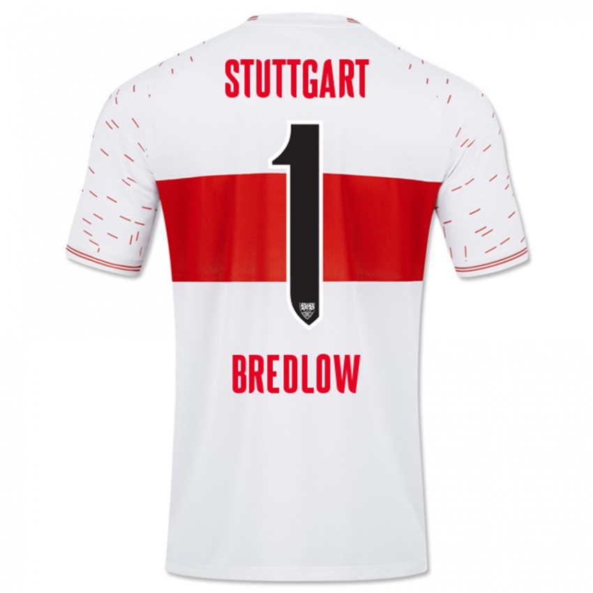 Niño Camiseta Fabian Bredlow #1 Blanco 1ª Equipación 2023/24 La Camisa