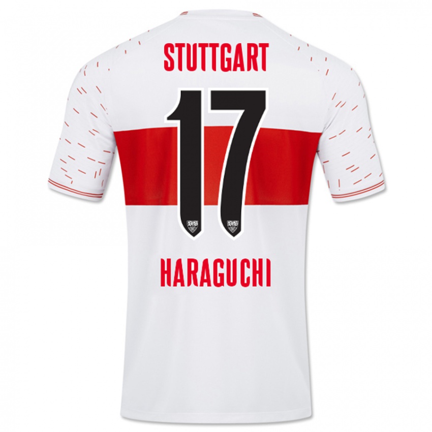 Niño Camiseta Genki Haraguchi #17 Blanco 1ª Equipación 2023/24 La Camisa