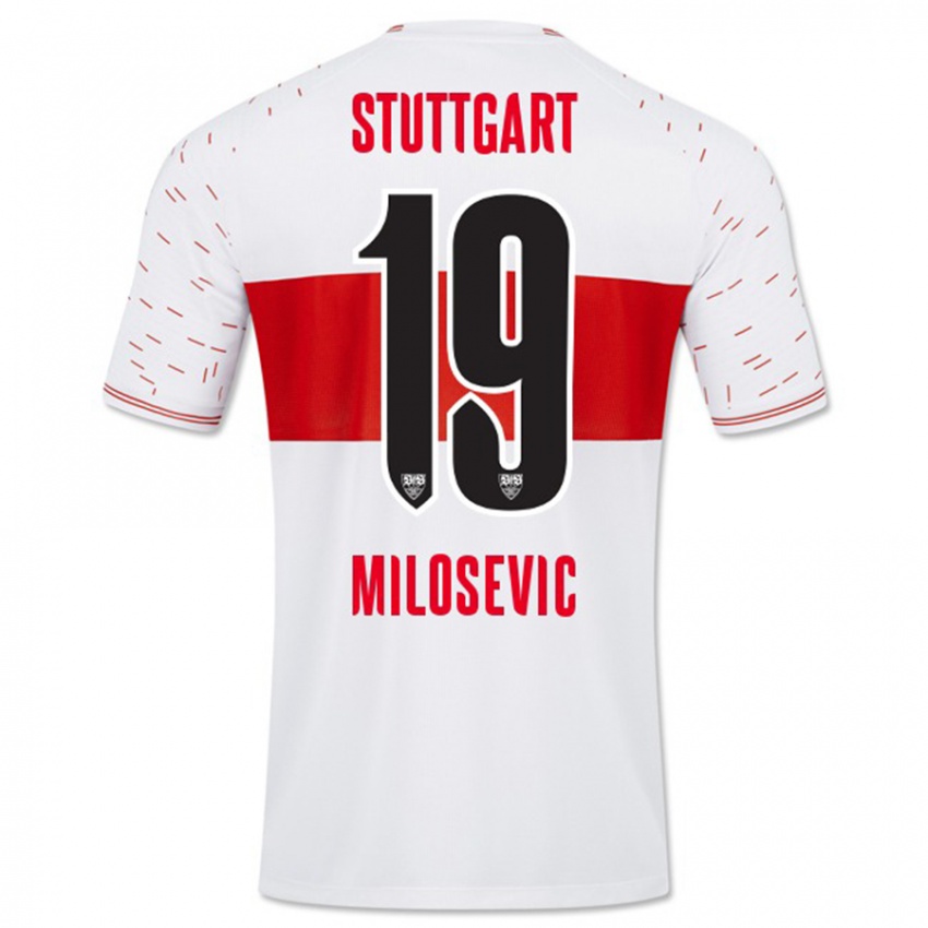 Niño Camiseta Jovan Milosevic #19 Blanco 1ª Equipación 2023/24 La Camisa