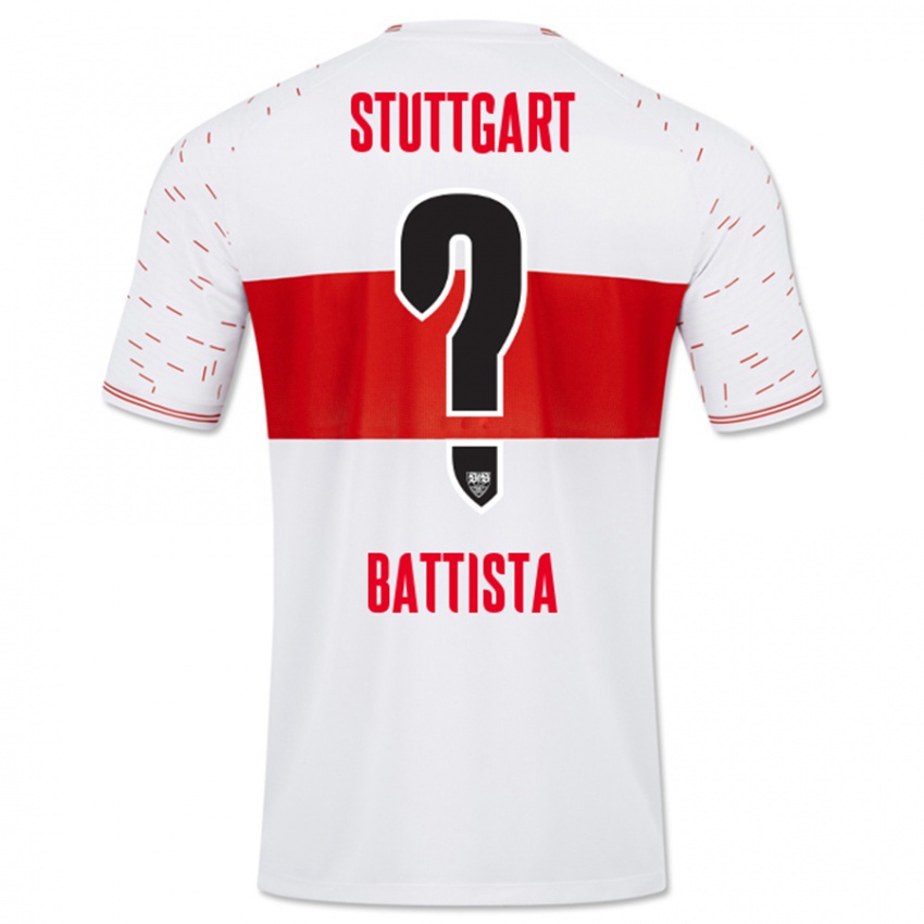 Niño Camiseta Luca Battista #0 Blanco 1ª Equipación 2023/24 La Camisa