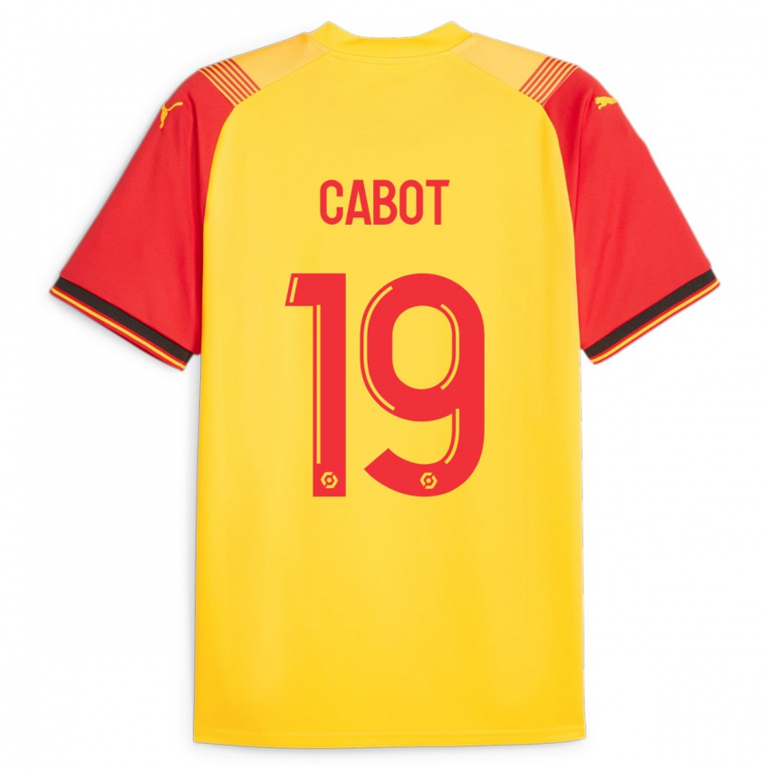 Niño Camiseta Jimmy Cabot #19 Amarillo 1ª Equipación 2023/24 La Camisa