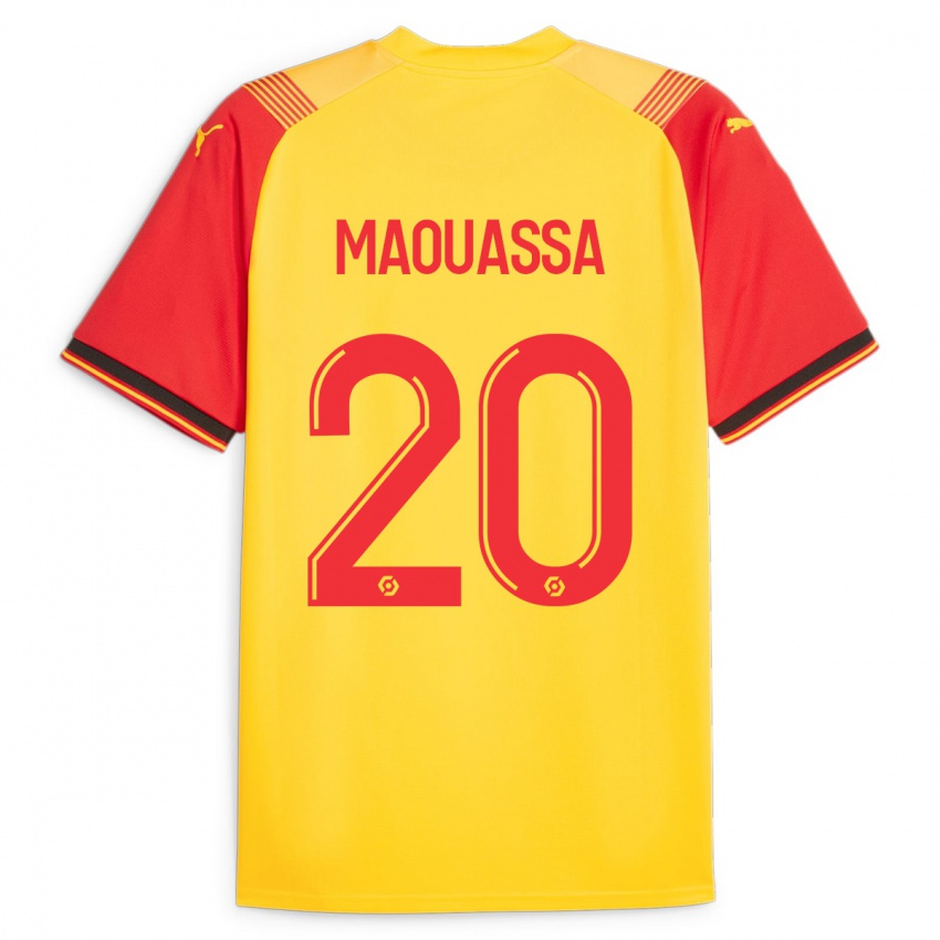 Niño Camiseta Faitout Maouassa #20 Amarillo 1ª Equipación 2023/24 La Camisa