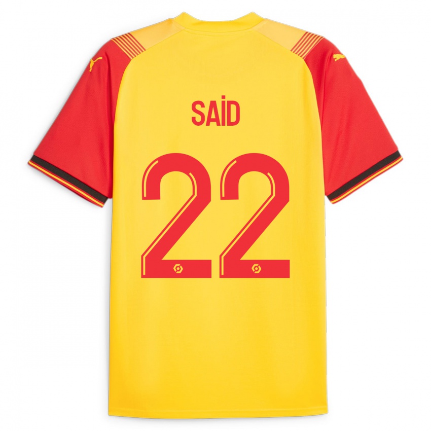 Niño Camiseta Wesley Saïd #22 Amarillo 1ª Equipación 2023/24 La Camisa