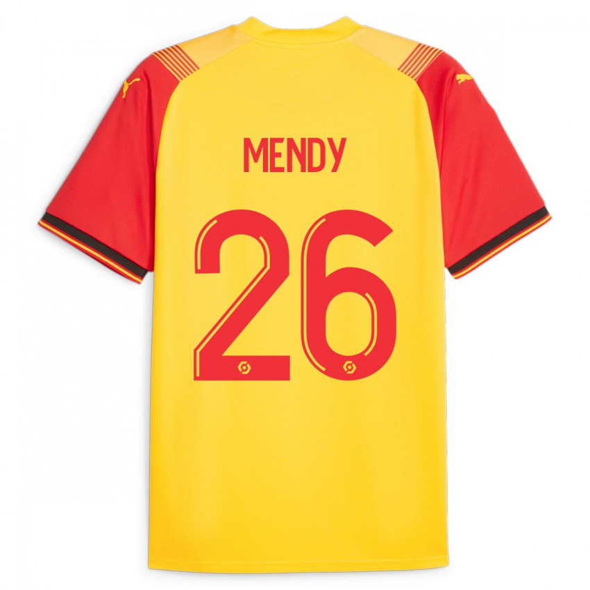 Niño Camiseta Nampalys Mendy #26 Amarillo 1ª Equipación 2023/24 La Camisa