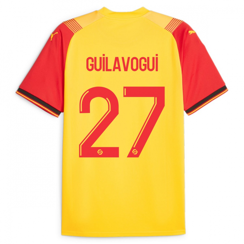 Niño Camiseta Morgan Guilavogui #27 Amarillo 1ª Equipación 2023/24 La Camisa