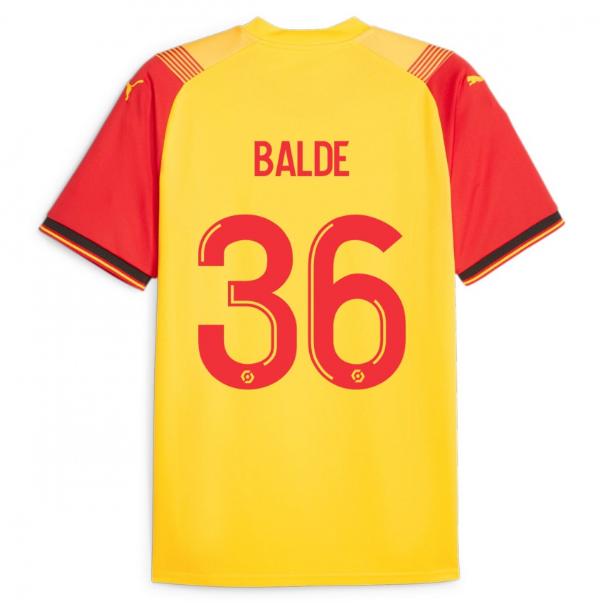 Niño Camiseta Ibrahima Baldé #36 Amarillo 1ª Equipación 2023/24 La Camisa