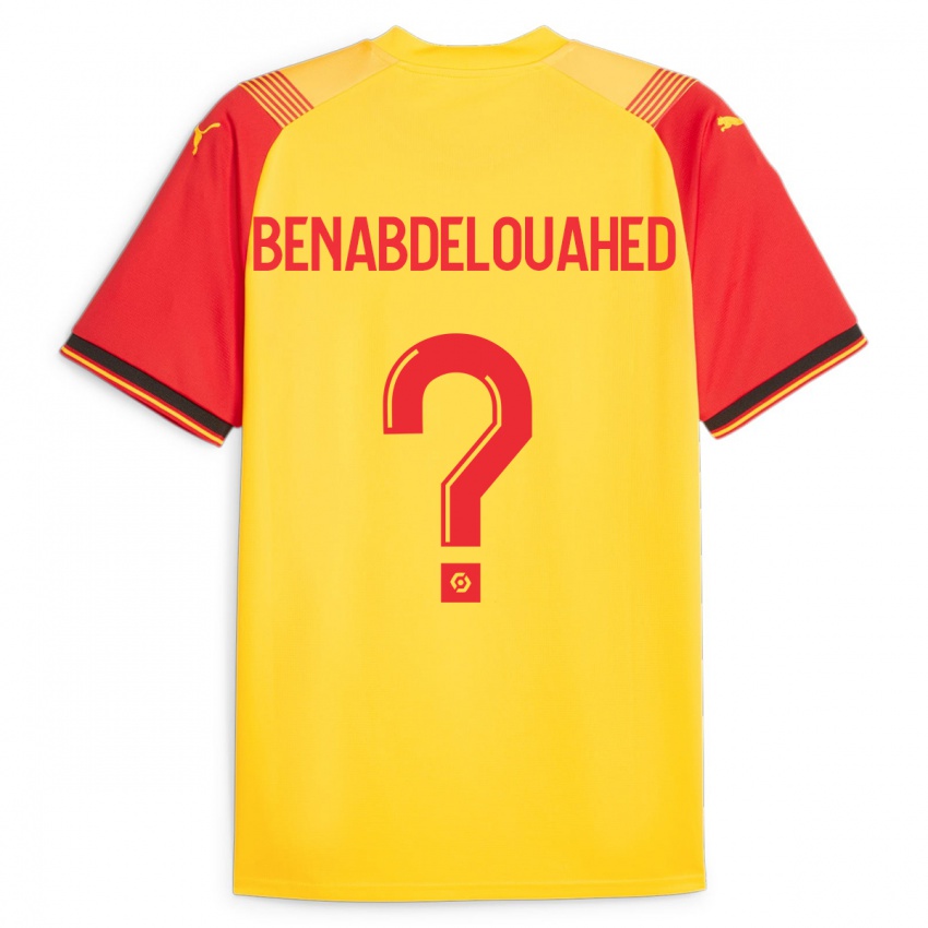 Niño Camiseta Kaïs Benabdelouahed #0 Amarillo 1ª Equipación 2023/24 La Camisa