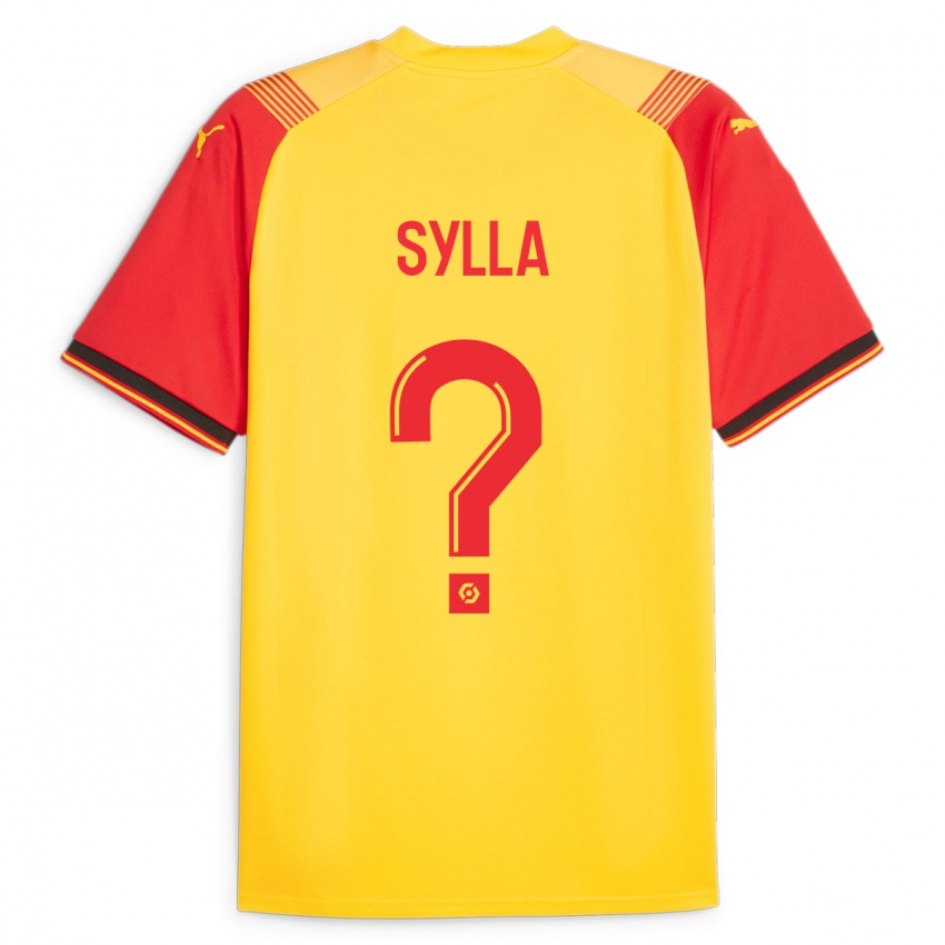 Niño Camiseta Fodé Sylla #0 Amarillo 1ª Equipación 2023/24 La Camisa