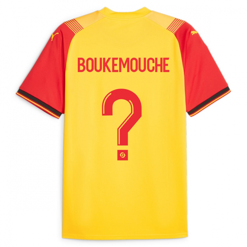 Niño Camiseta Amine Boukemouche #0 Amarillo 1ª Equipación 2023/24 La Camisa