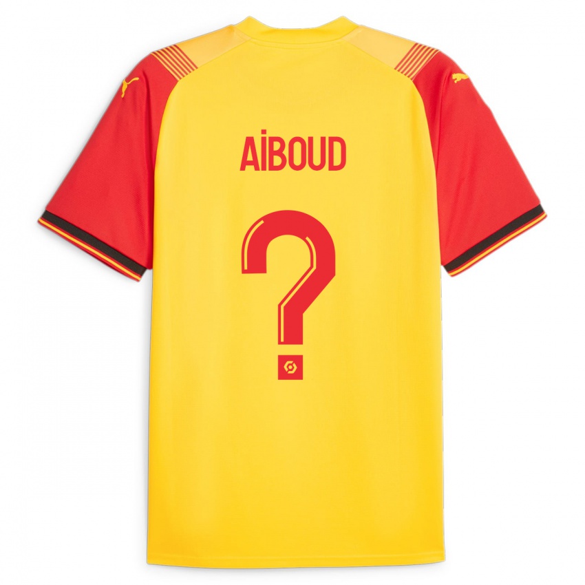 Niño Camiseta Rayan Aiboud #0 Amarillo 1ª Equipación 2023/24 La Camisa