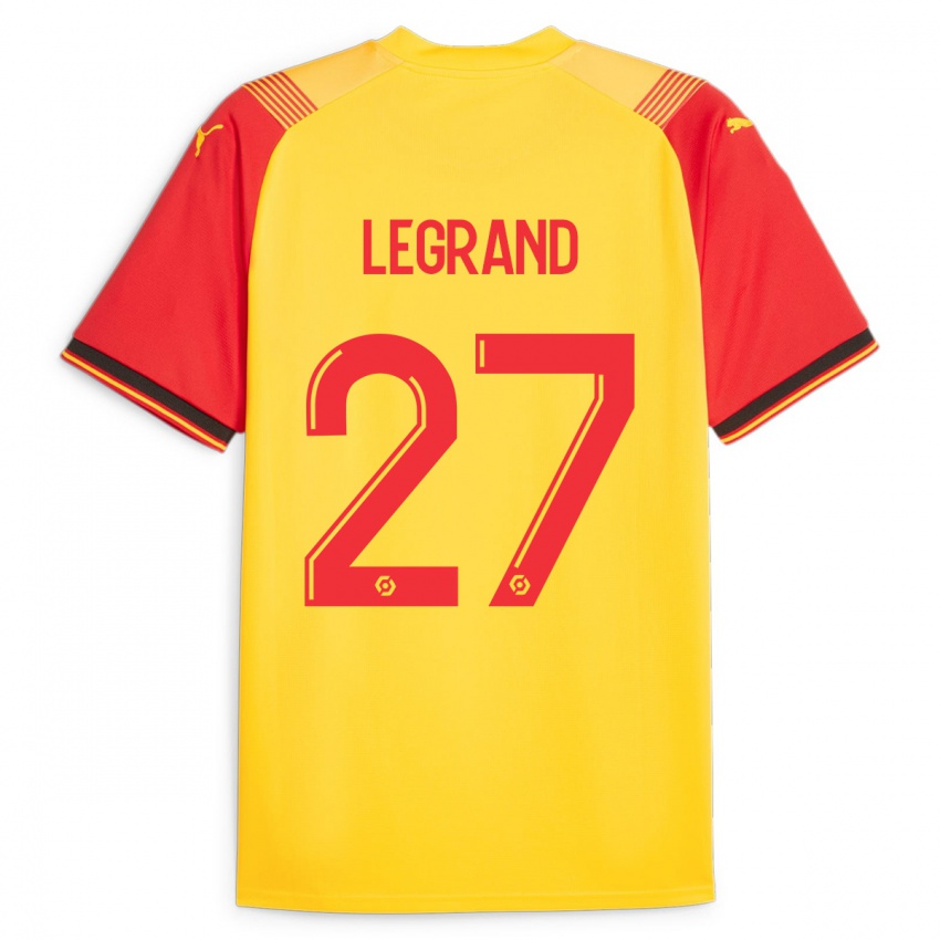 Niño Camiseta Bérénice Legrand #27 Amarillo 1ª Equipación 2023/24 La Camisa