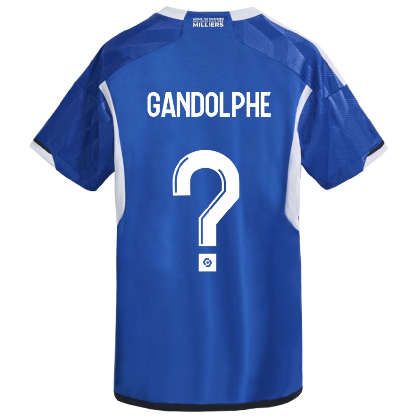 Niño Camiseta Adrien Gandolphe #0 Azul 1ª Equipación 2023/24 La Camisa