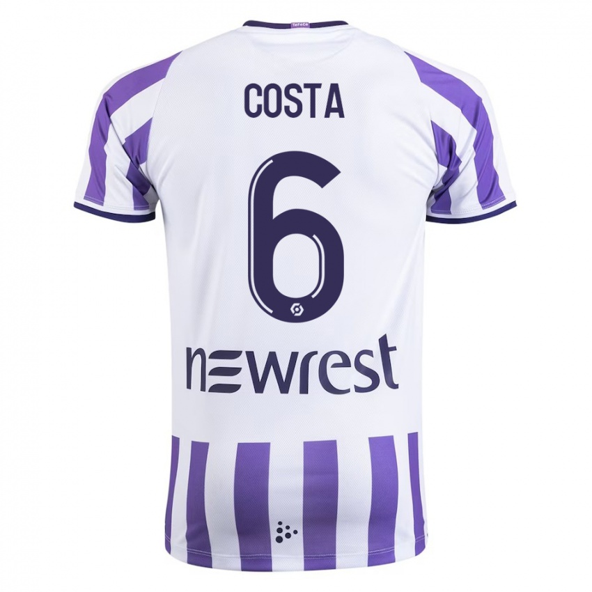 Niño Camiseta Logan Costa #6 Blanco 1ª Equipación 2023/24 La Camisa