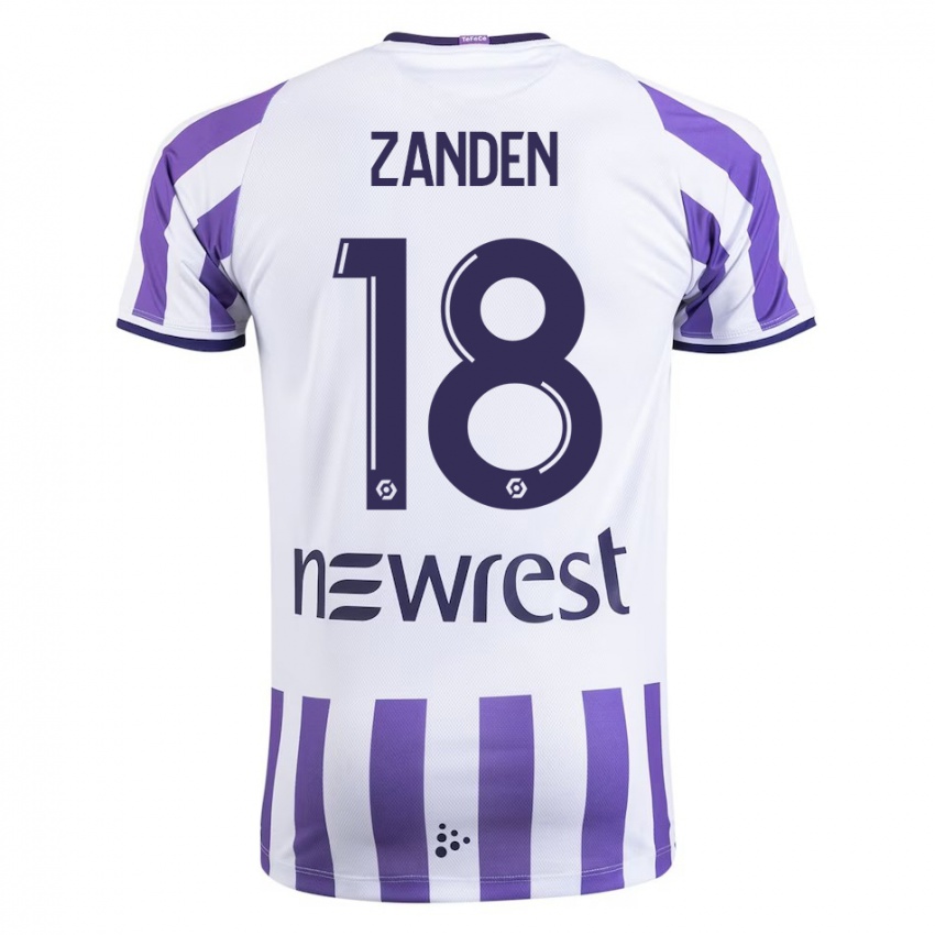 Niño Camiseta Oliver Zandén #18 Blanco 1ª Equipación 2023/24 La Camisa